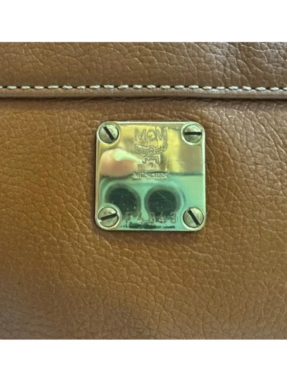 MCM Tan Leather Klara Crossbody bag Medium